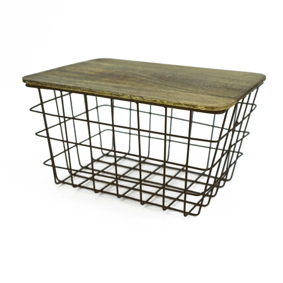 Korbset, BxH:26 x 19,5 cm, antikbraun/natur