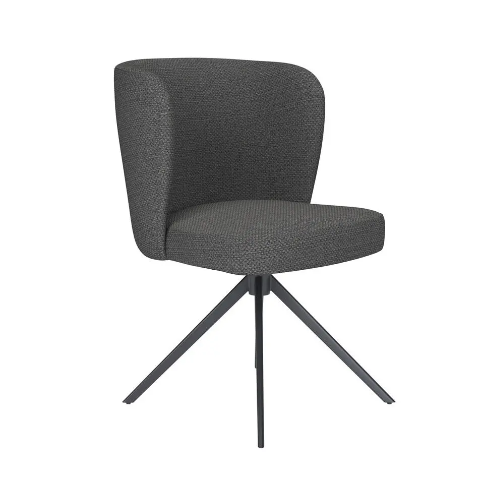 Housecraft Stan Eetkamerstoel Draaibaar Metaal Grijs