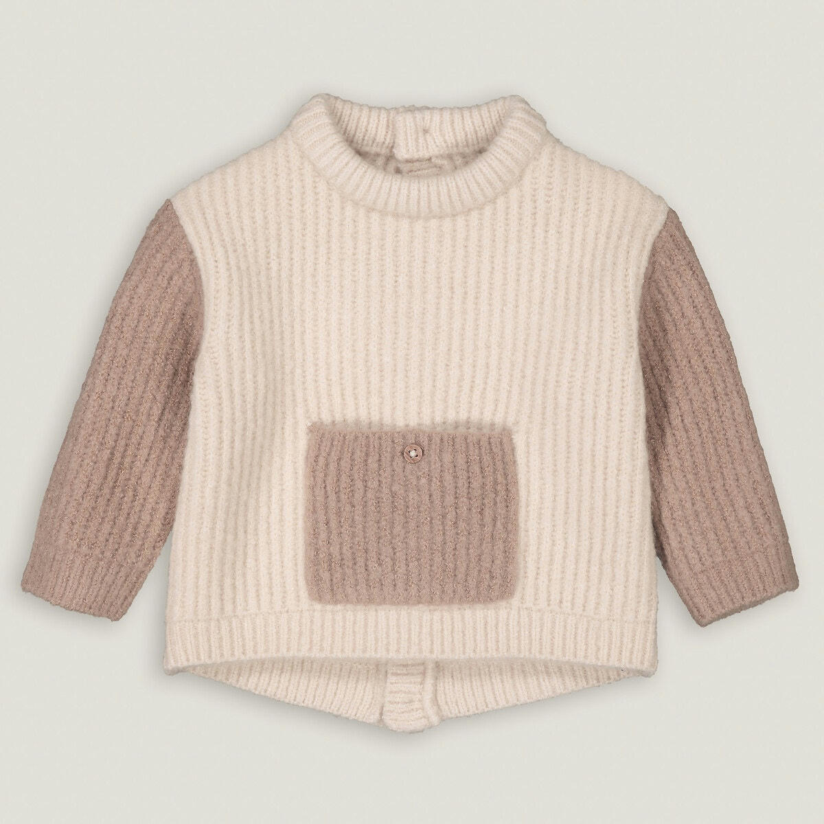 Pull col rond en grosse maille