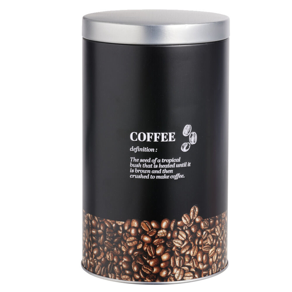 BoÎte pour grains de café en métal - Ø10,8xH18,5cm