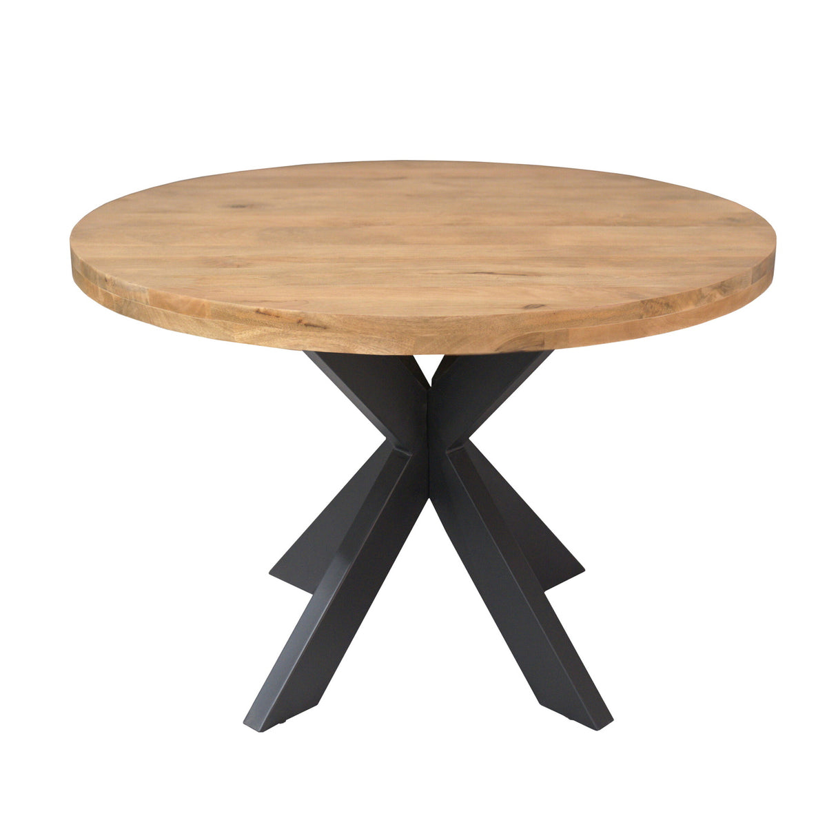 Starfurn Eettafel Dakota - Rond Naturel Hout - Ø130x76cm