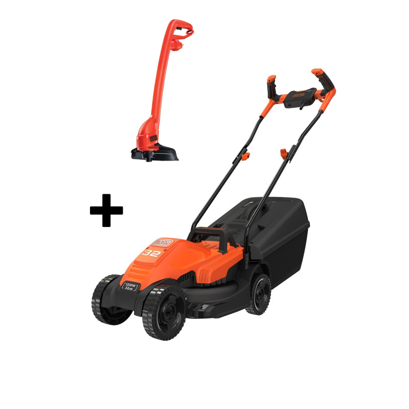 Pack tondeuse électrique 1400 W et coupe-bordure 250 W BLACK DECKER