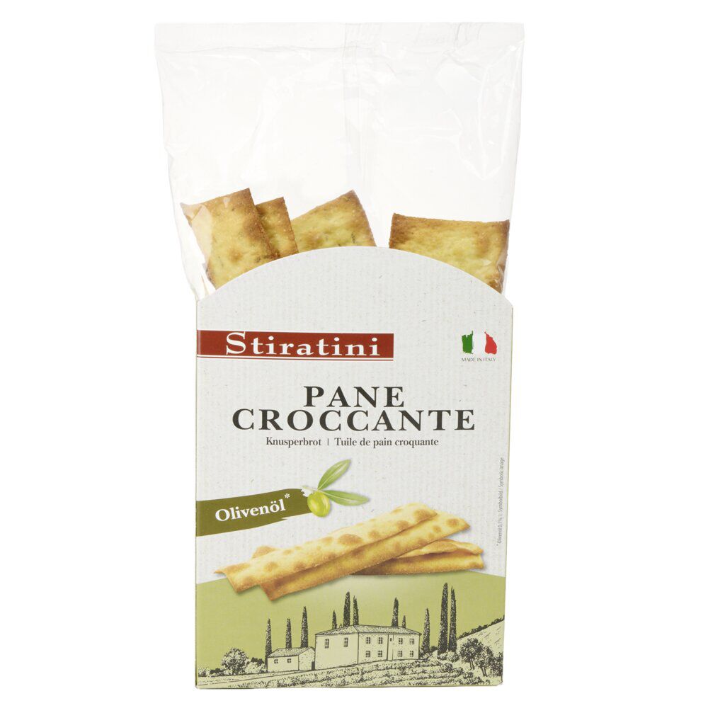 Bandes pain croustillant à l'huile d'olive 140gr