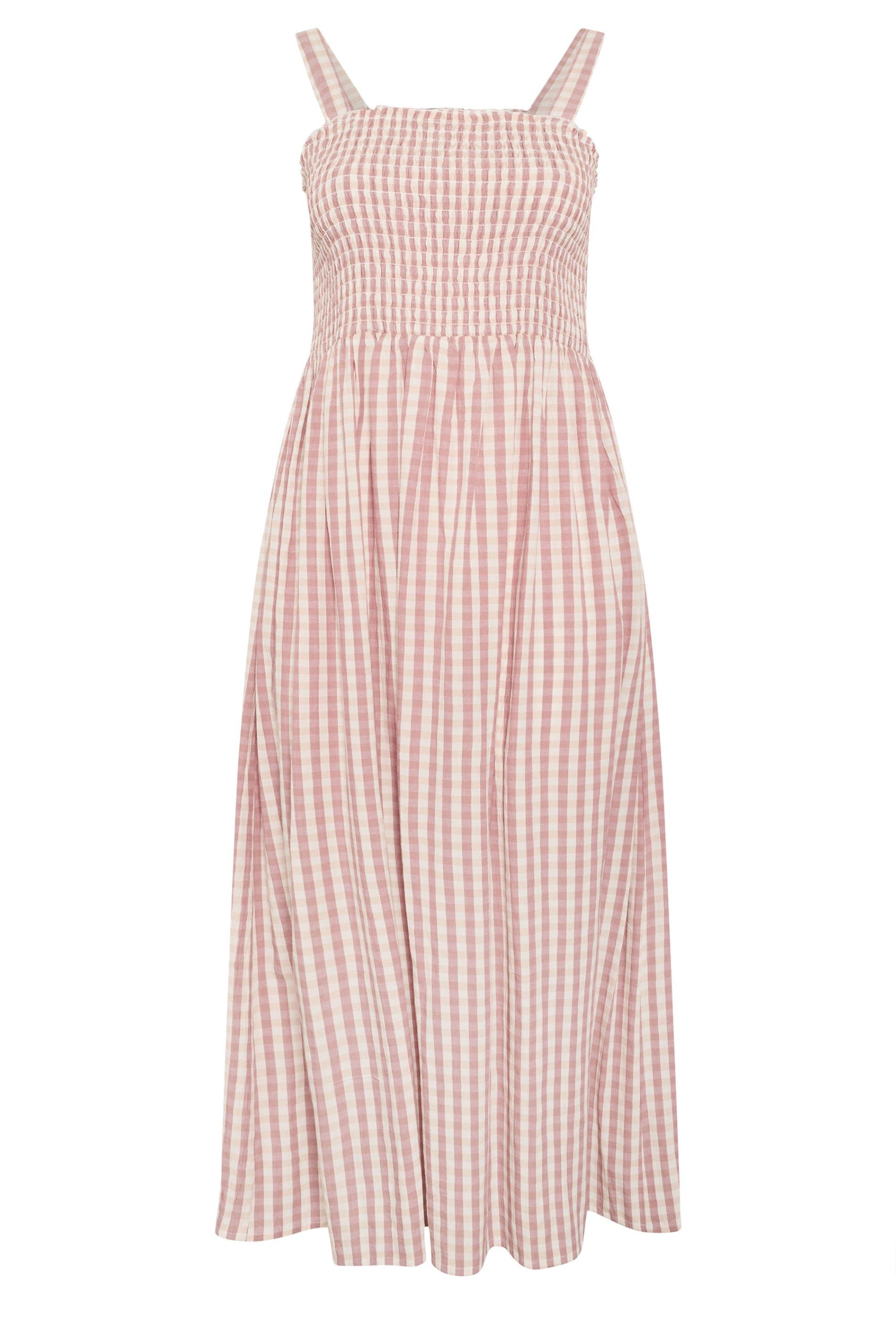 Yours Gingham Shirred Sundress