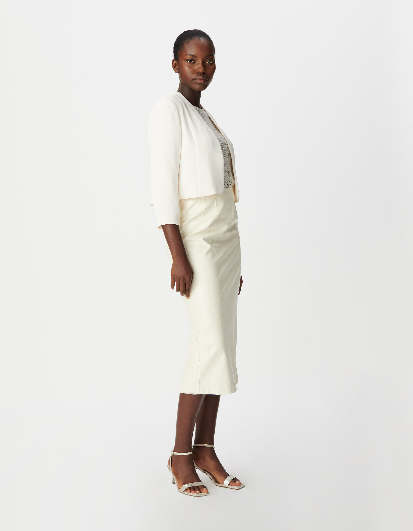 Veste courte blanche esprit boléro Femme