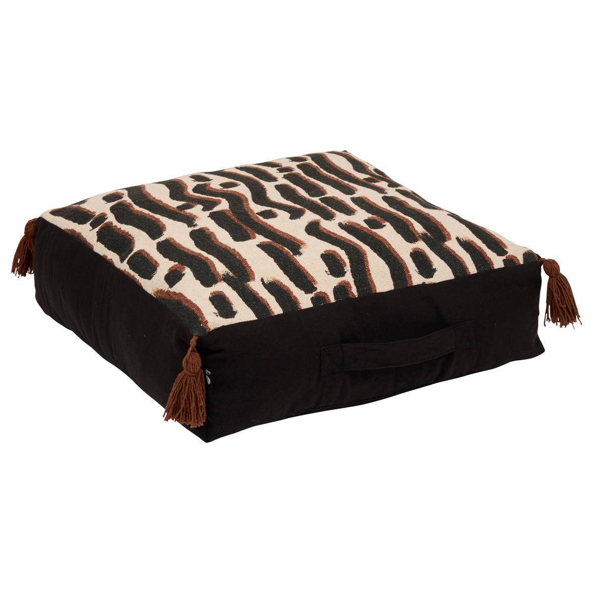 Cushion "Wonja" Black, 48x48 cm