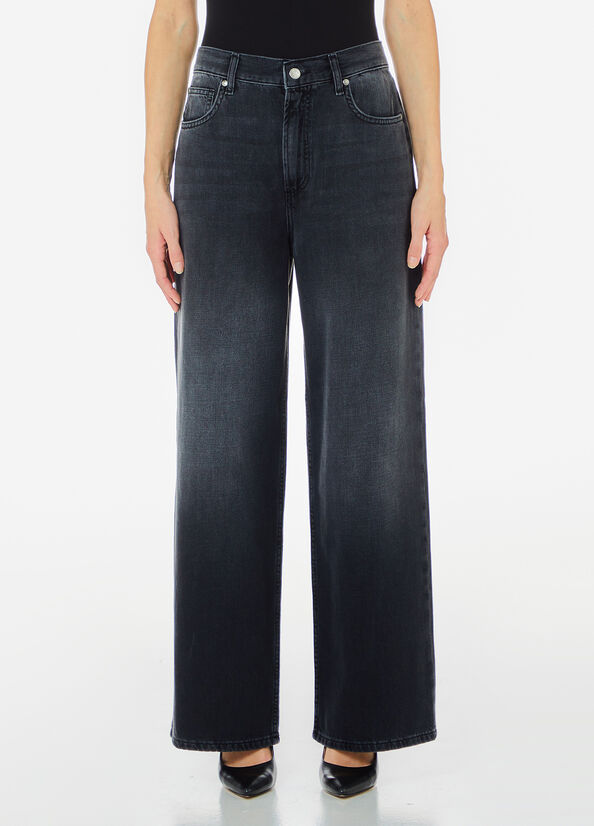 Jeans flare in cotone