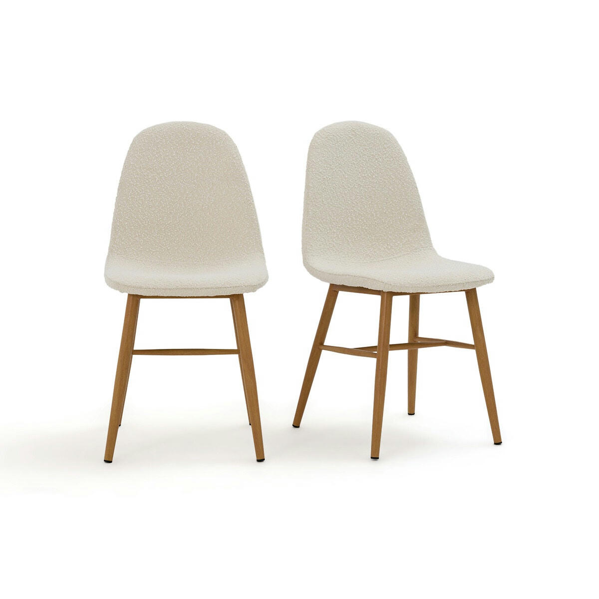 Lot de 2 chaises bouclette, Polina
