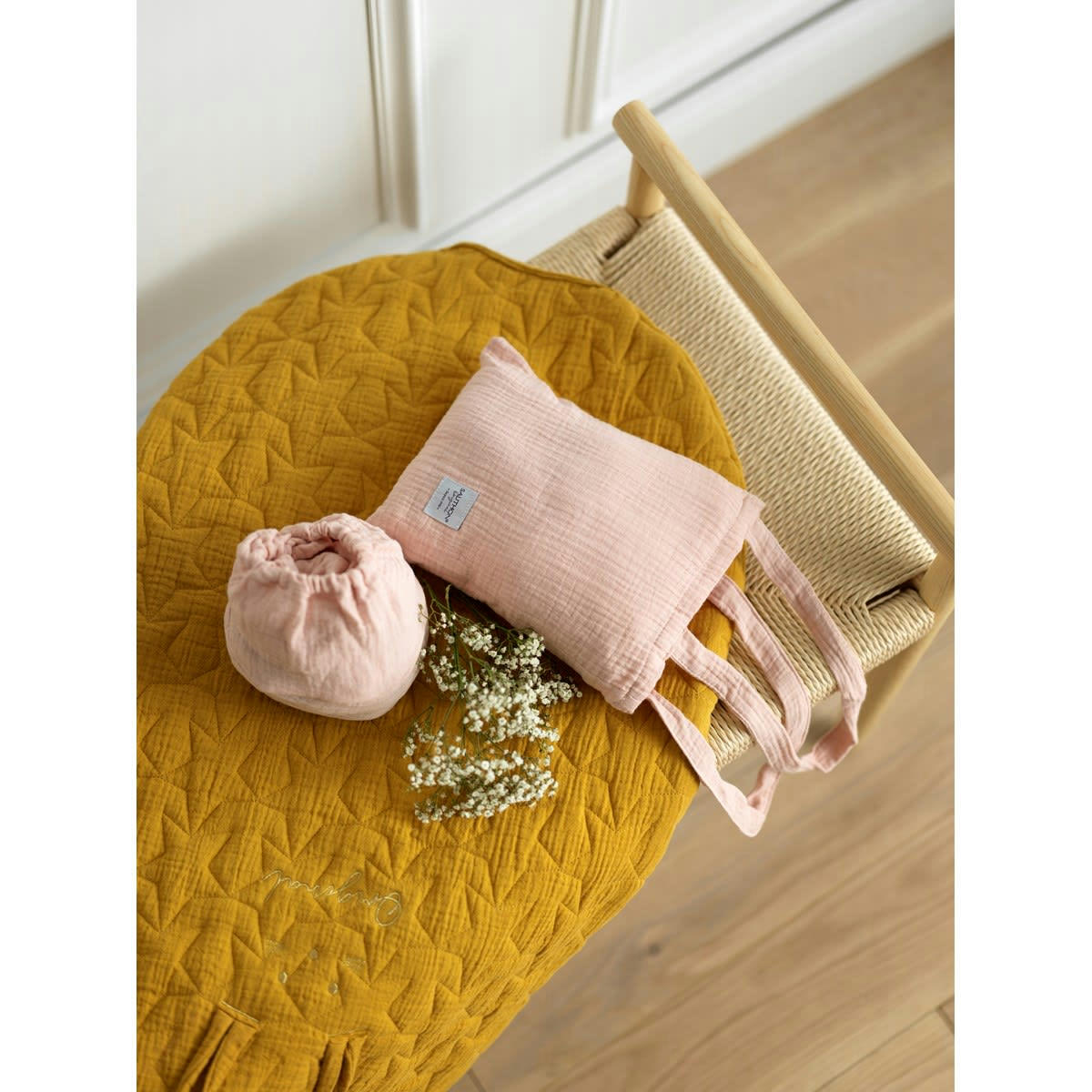 GALOPIN - Lot 2 draps housse lit évolutif 140x70cm en coton