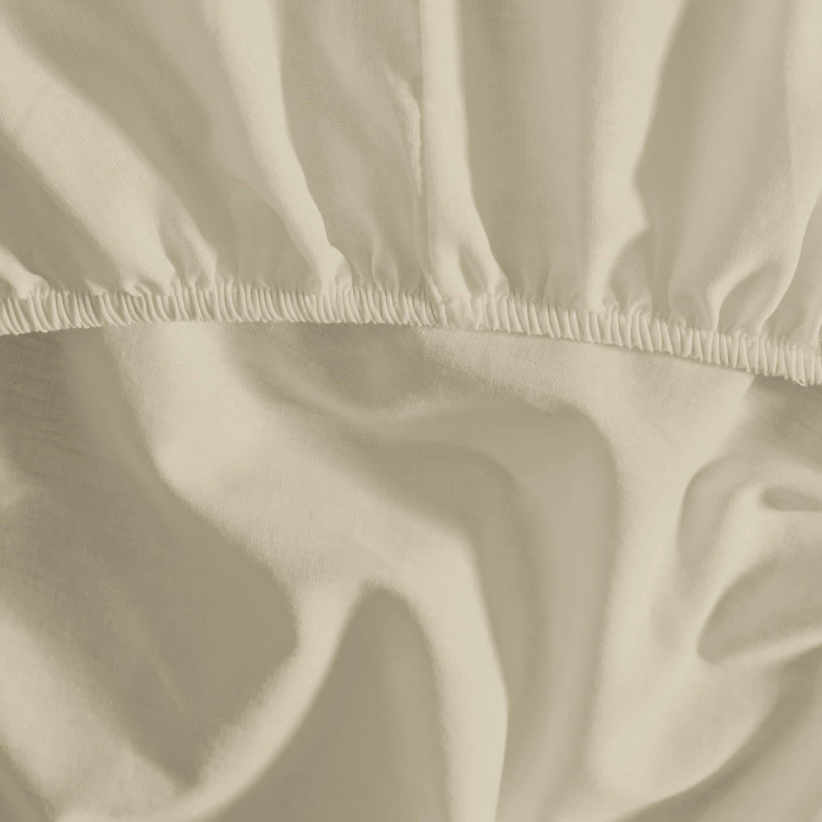 STUDIO - Drap housse en coton bonnet 30cm  ficelle 120x190 cm