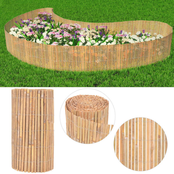 Ogrodzenie Płot Bambus 1000x50 cm Brązowy