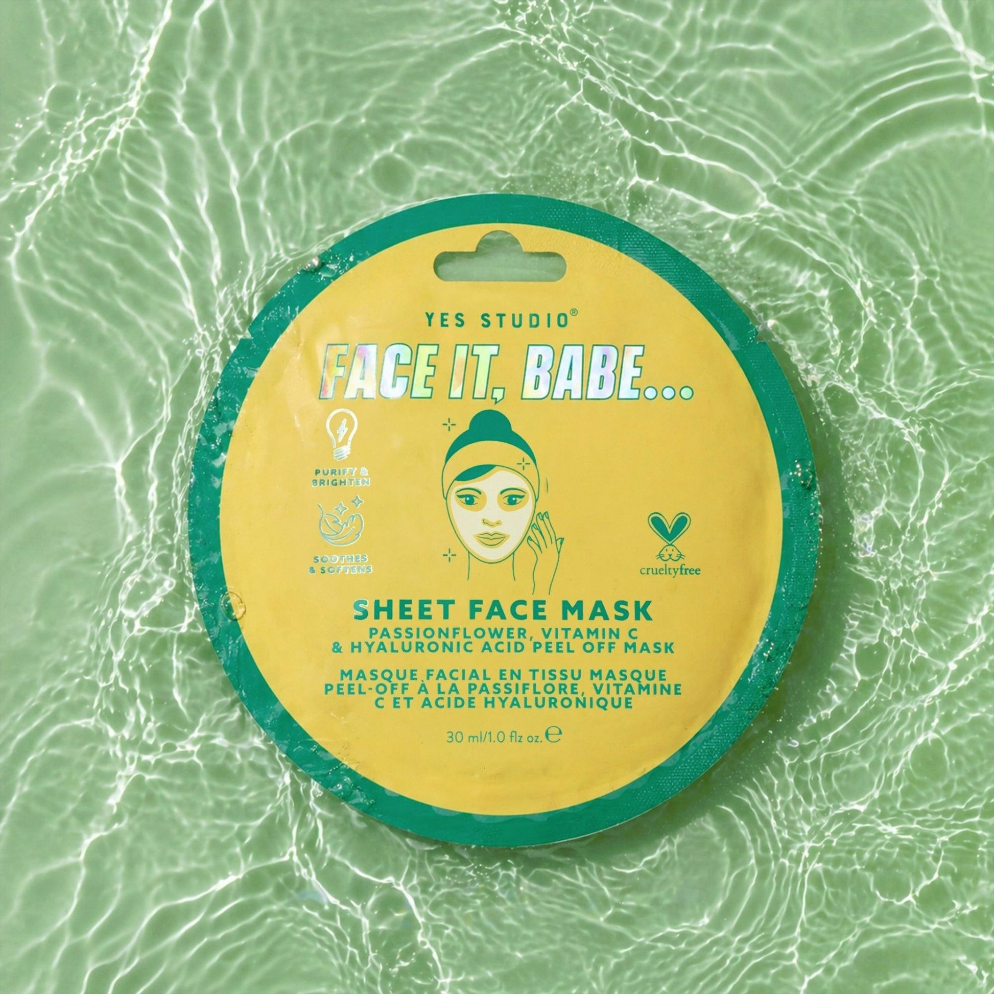 Yes Studio Face It Babe... Hyaluronic Acid Sheet Mask