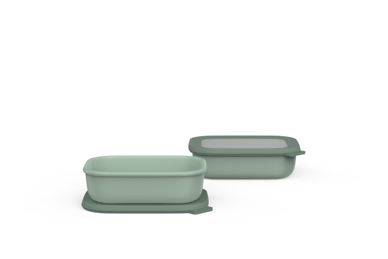 promoset cirqula rectangle 1000 ml 2-delig - nordic sage