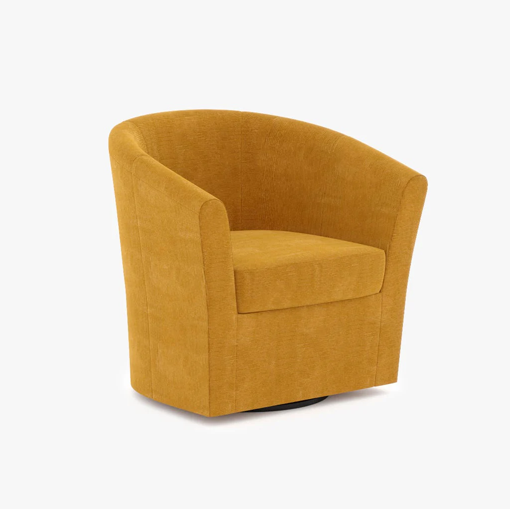 Cadeirão rotativo amarelo DUPARC