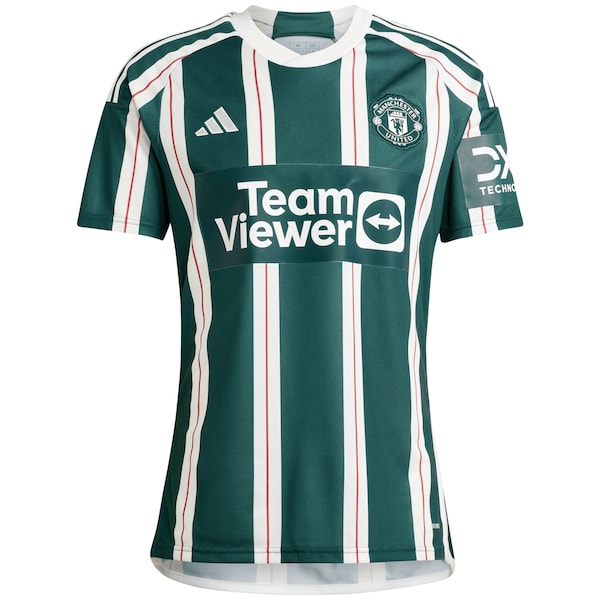 Manchester United adidas 2023/24 Away Replica Custom Jersey - Green