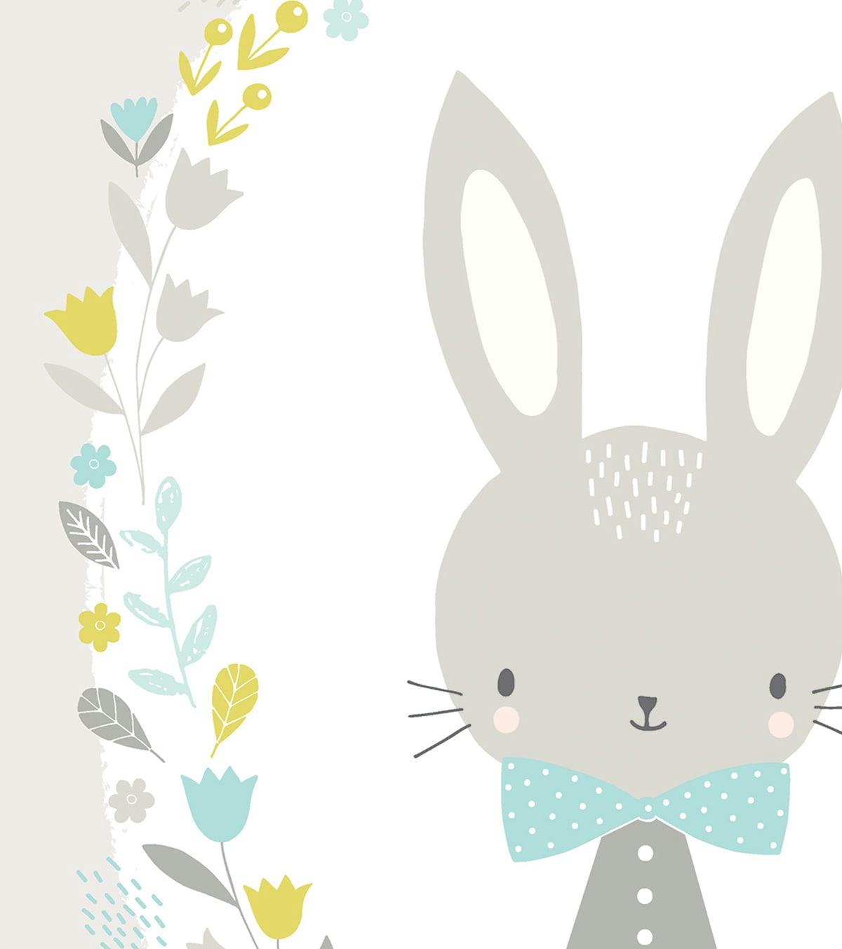 SWEET BUNNIES - Affiche lapin en Papier Beige
