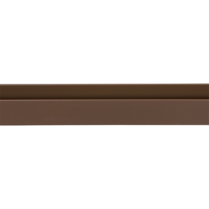 Profil U en PVC brun 260 x 1,8 x 2,1 cm