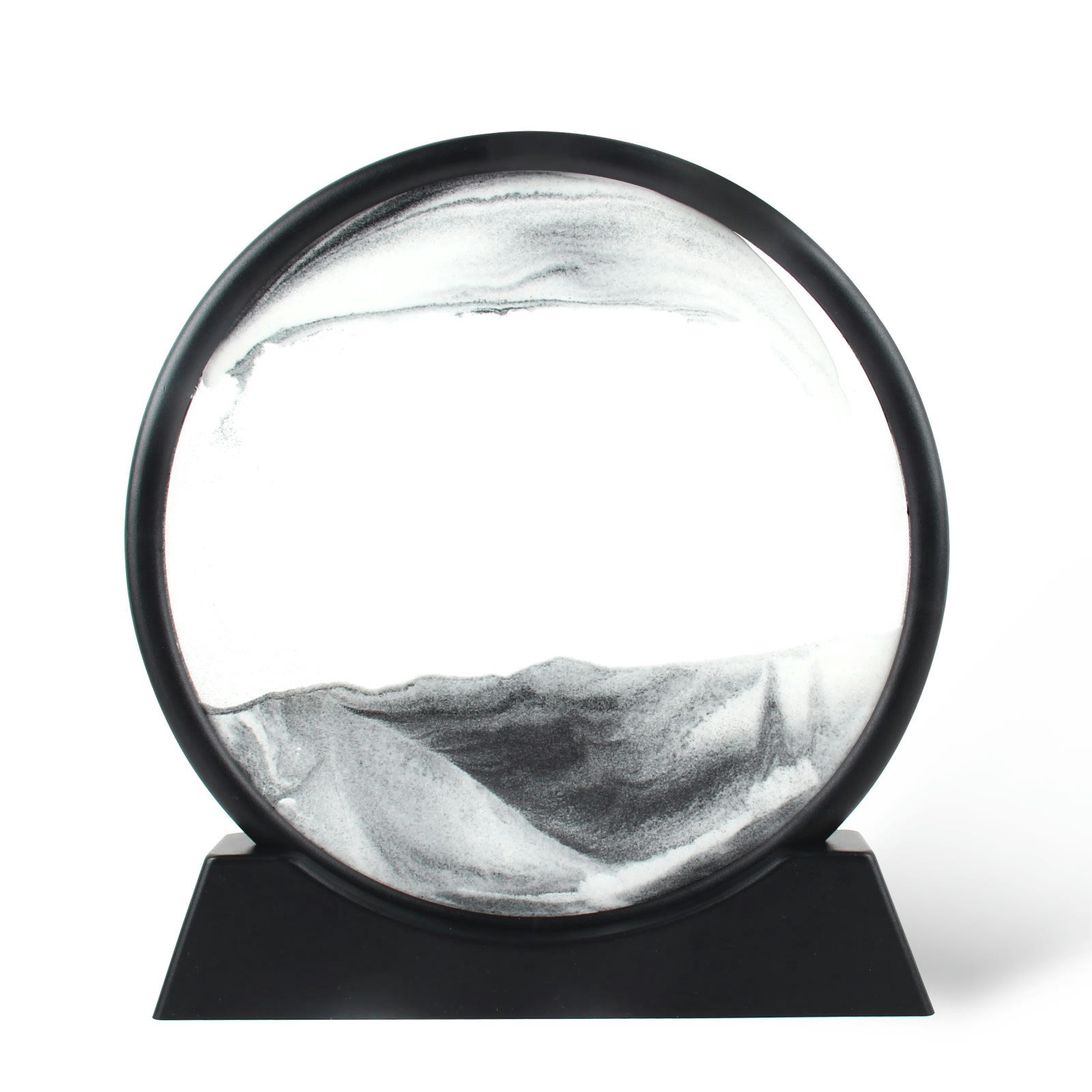 - Cadre paysage 3D sable D25cm encre