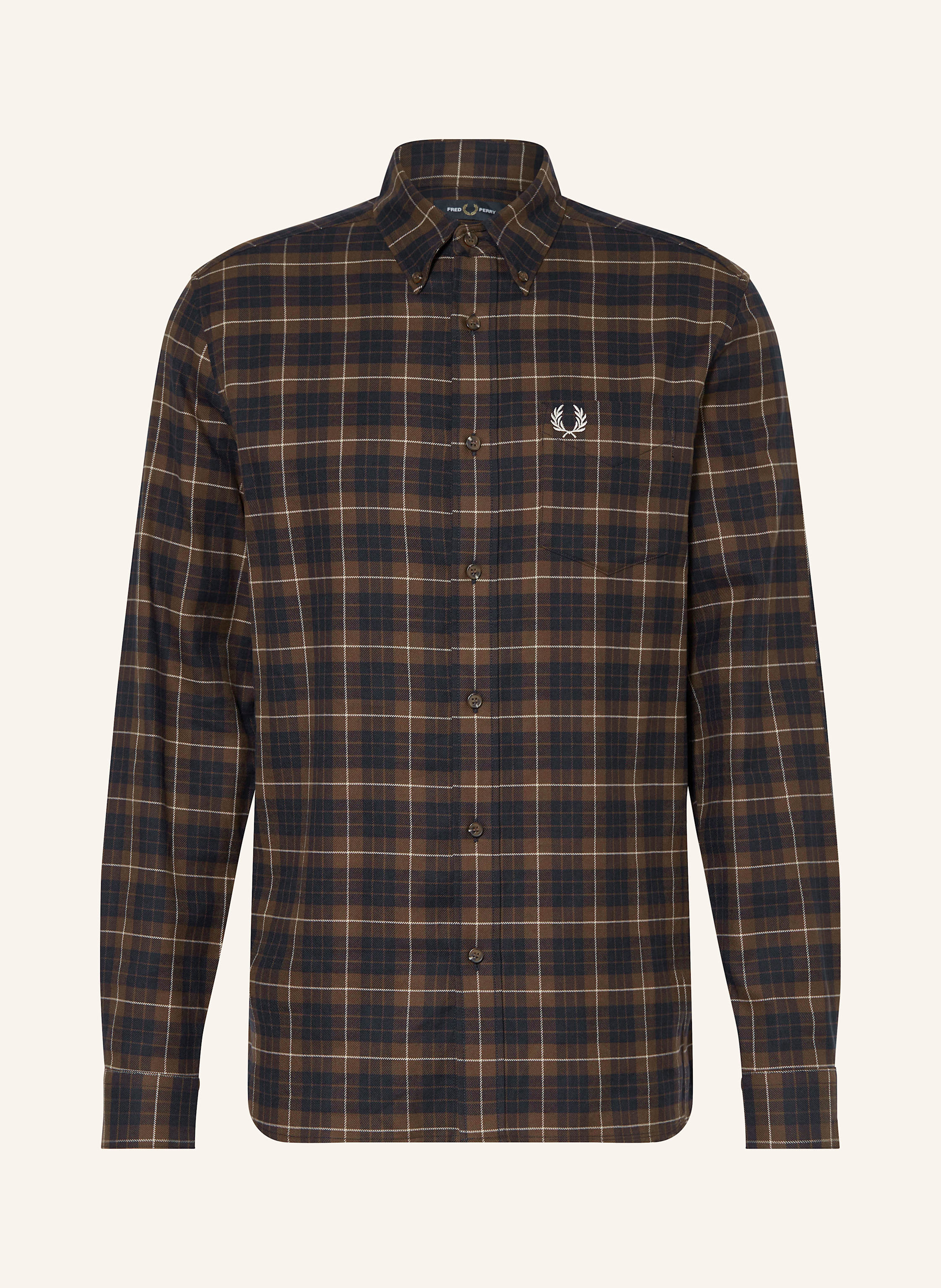 FRED PERRY Flanellhemd Regular Fit