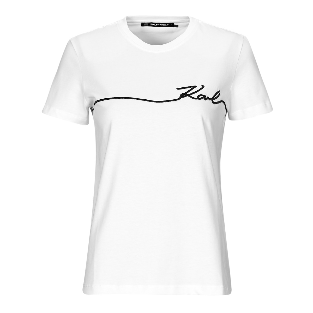 Karl Lagerfeld - SEASONAL LOGO T-SHIRT - White / Black