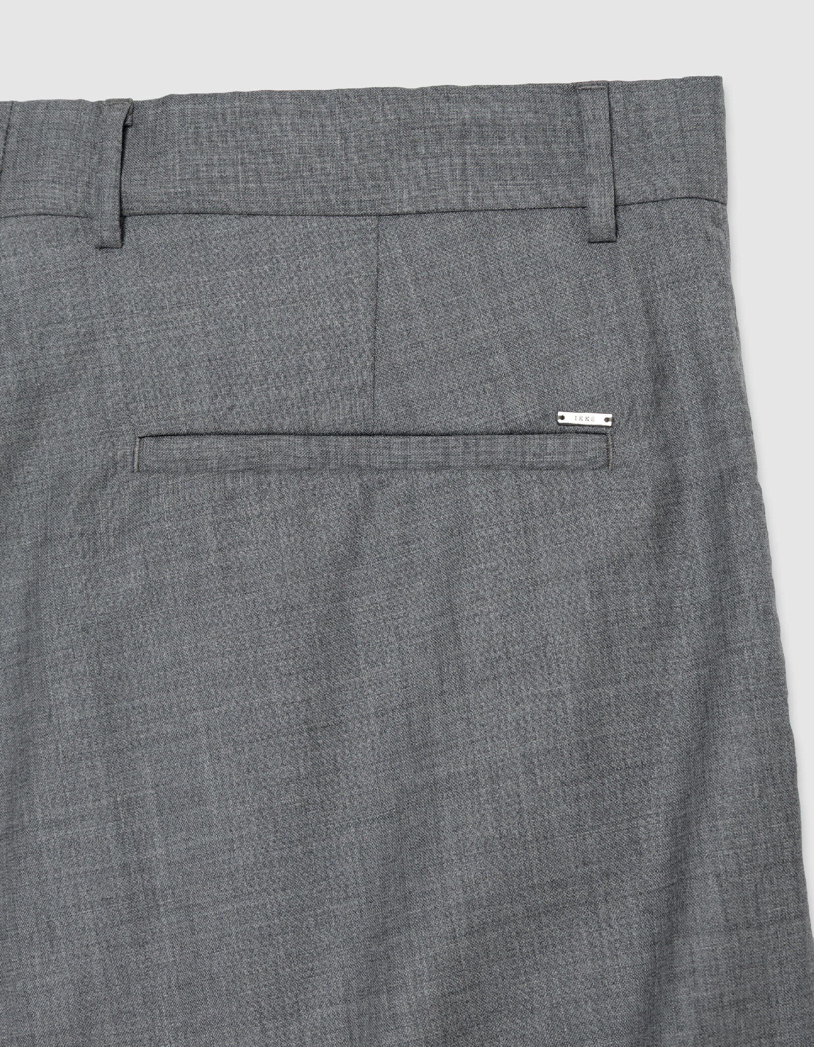 Pantalon de costume gris avec plis Homme