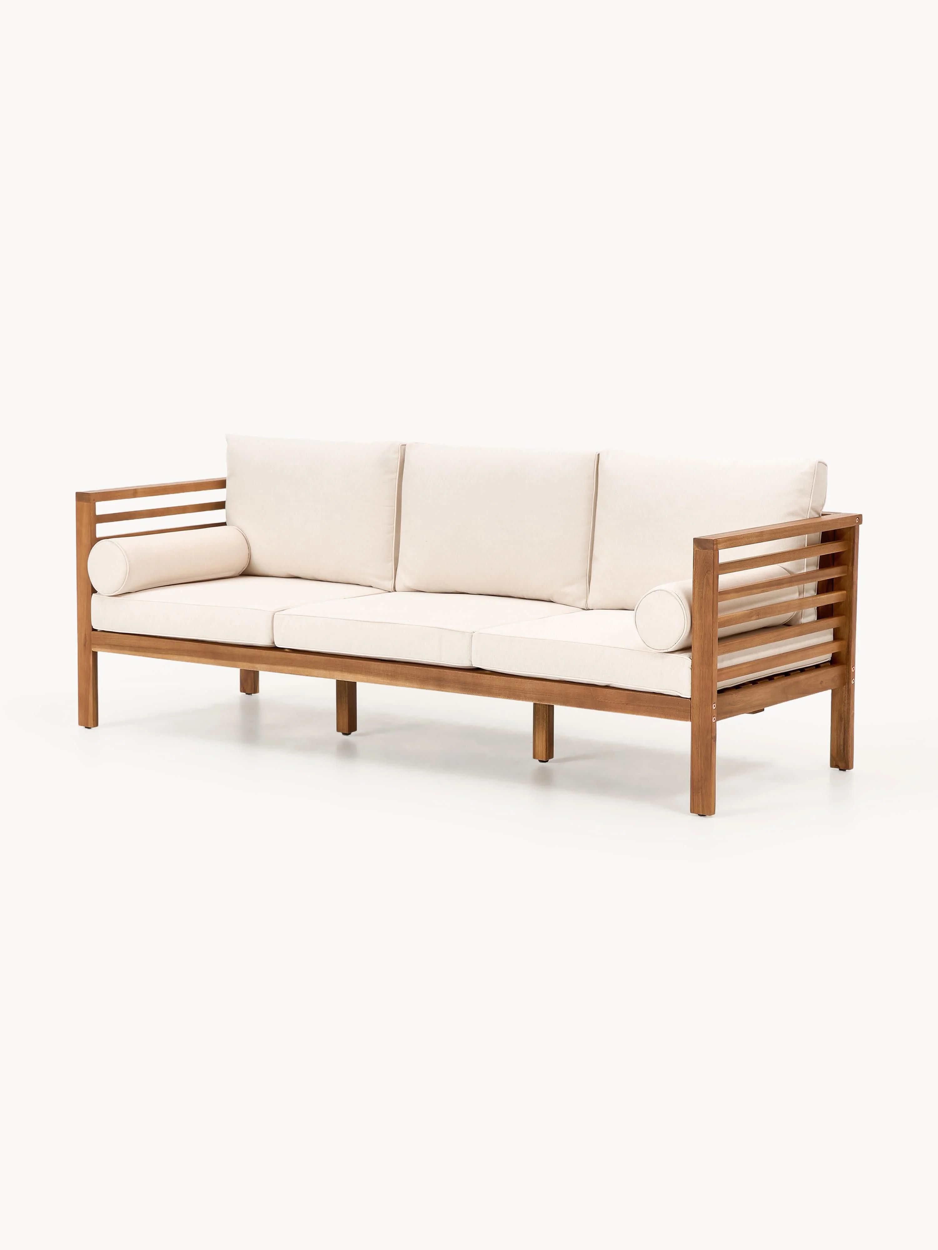 Garten-Loungesofa Bo (3-Sitzer) aus Akazienholz