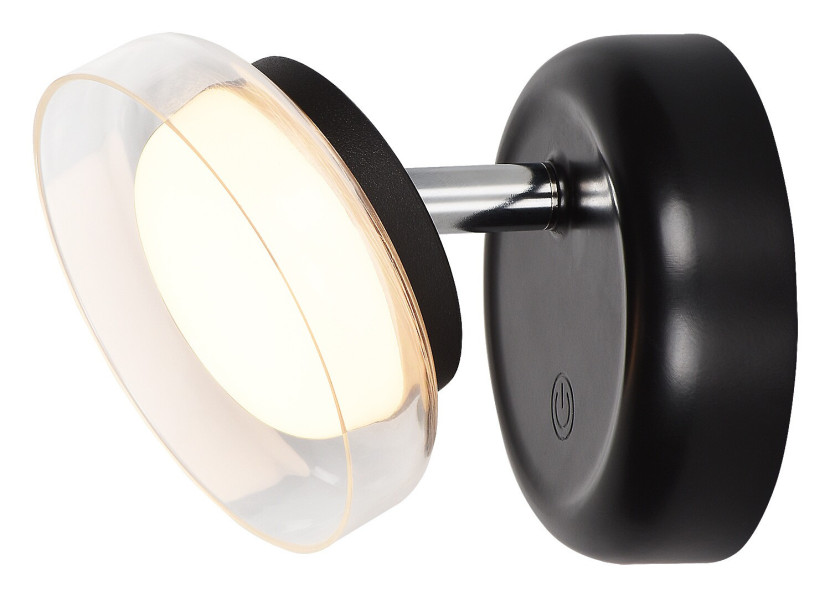 Kinkiet JAVIczarno-biały LED 1x2W 150lm wym:10x10x13cm IP20 Rabalux