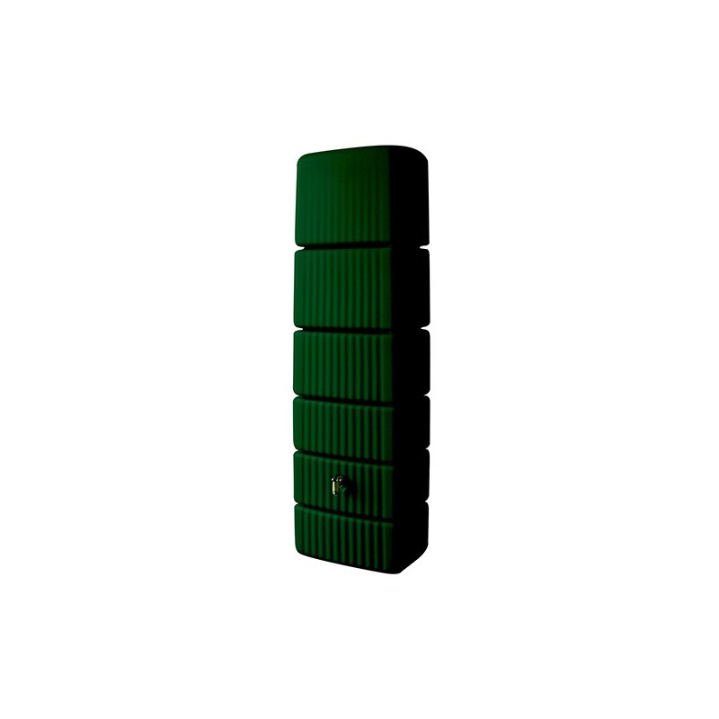 Tonneau à eau de pluie Slim vert 650 L