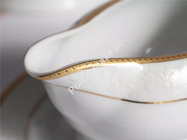 Serwis obiadowy na 6 osób (24el) Bogucice - New Hollis Gold 1133