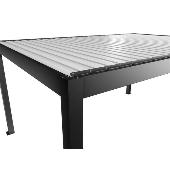 Pergola »Gr. 5 x 3,5«, BxHxT: 515,5 x 264 x 367,5 cm, dunkelgrau-metallic/weiss