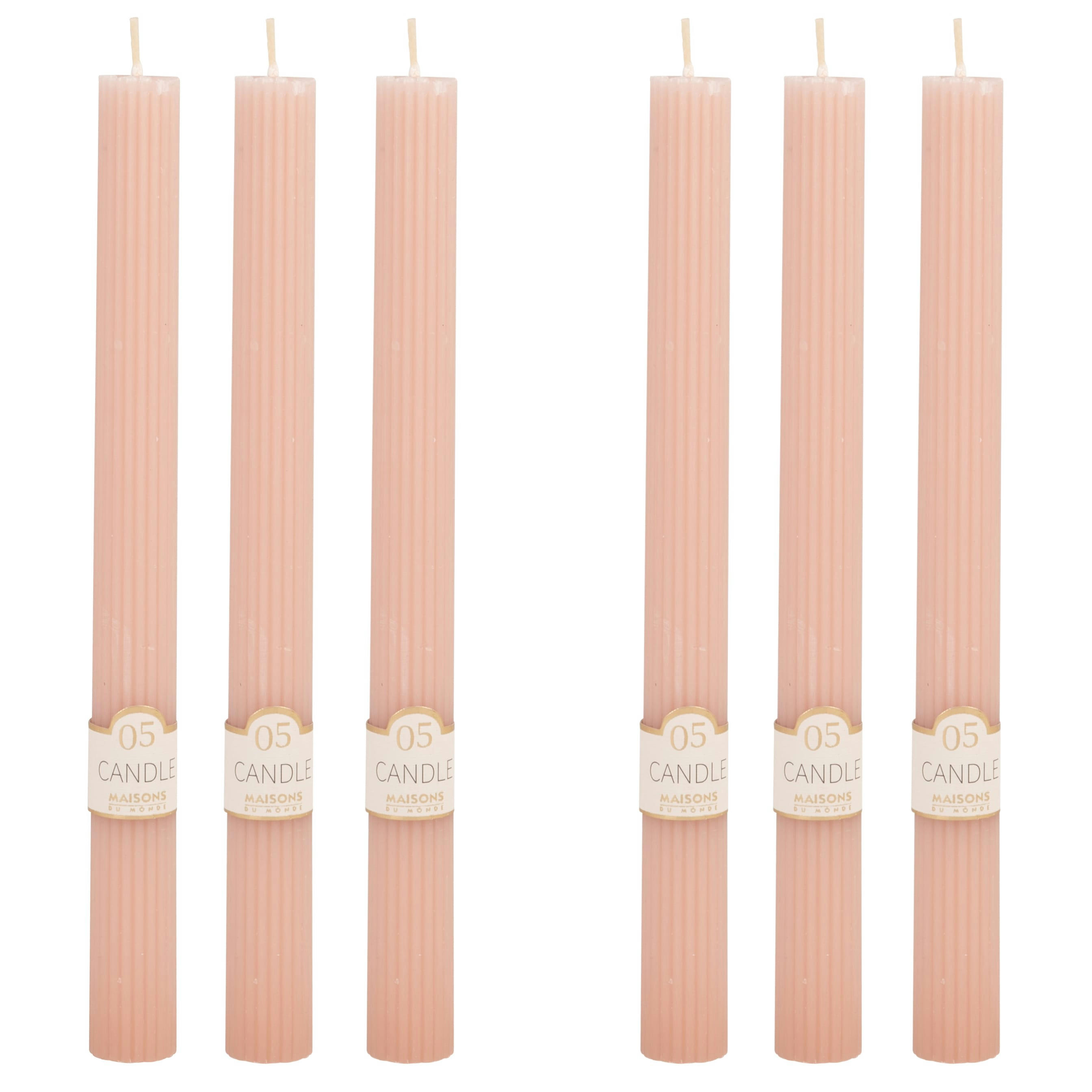 COLORAMA - Bougie longue rose H24