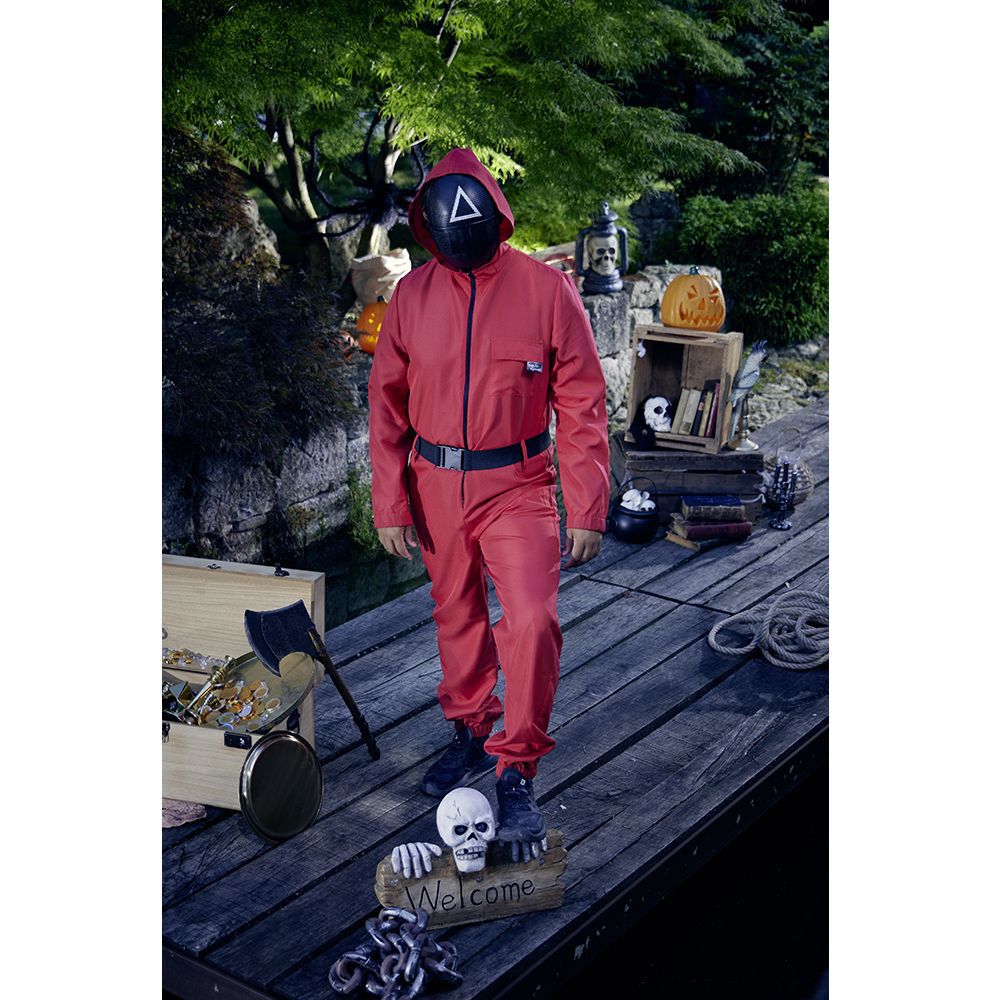 Déguisement combinaison Squid Game rouge Taille M