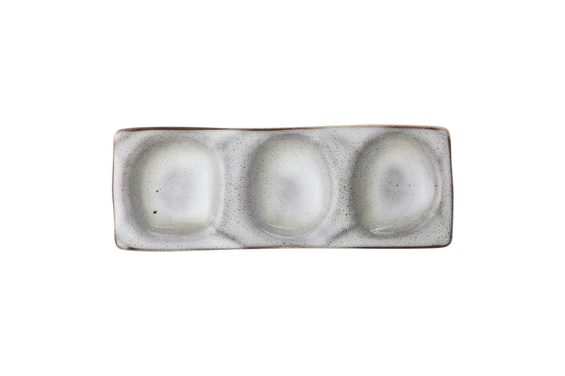 SANDRINE - Plat de service en grès gris