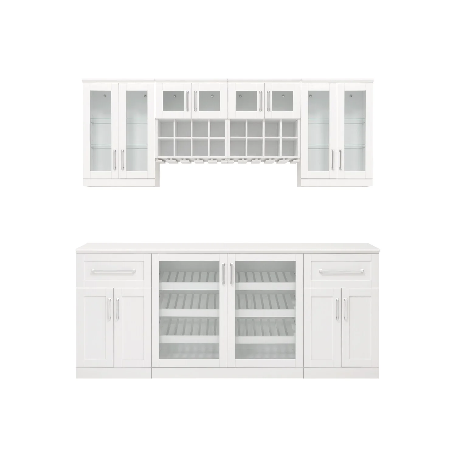 NewAge Products Home Bar 8-Piece Cabinet Set