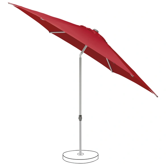 Sonnenschirm, LxH: 300x249 cm, rot