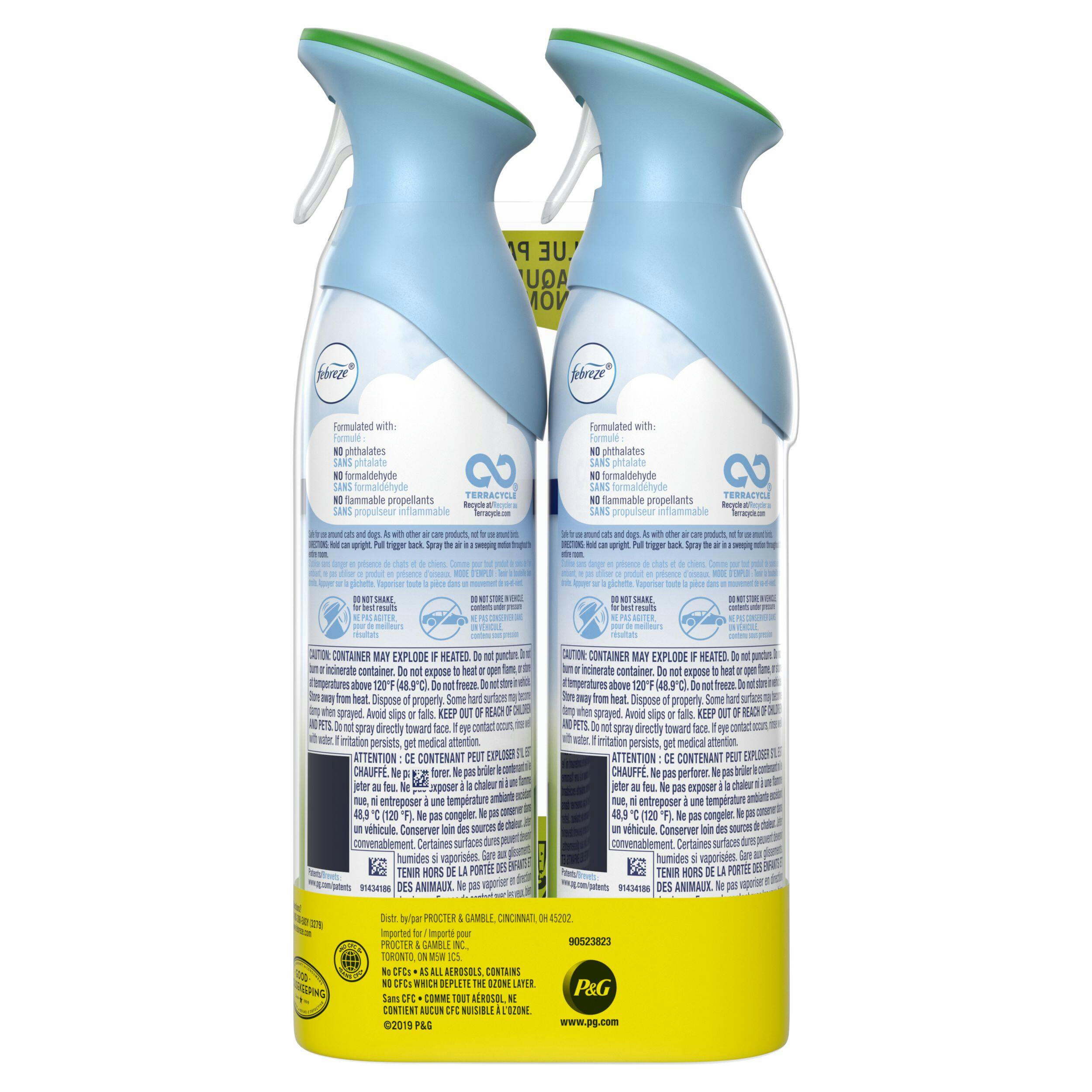 Febreze Air Freshener Spray Value Packs, Assorted Scents, 2-pk x 250g