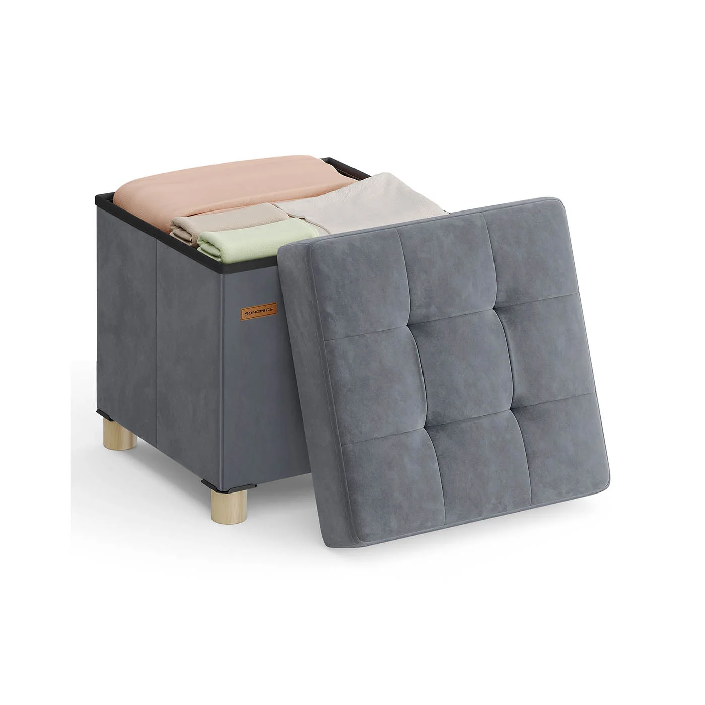 SONGMICS Tabouret de Rangement