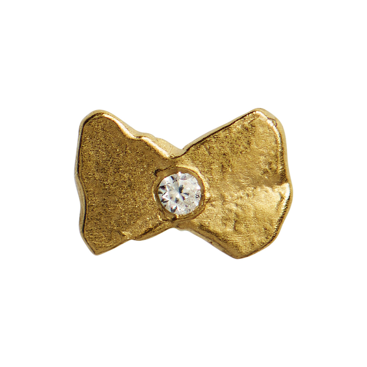 Tres Petit Bow Earring Single, gold