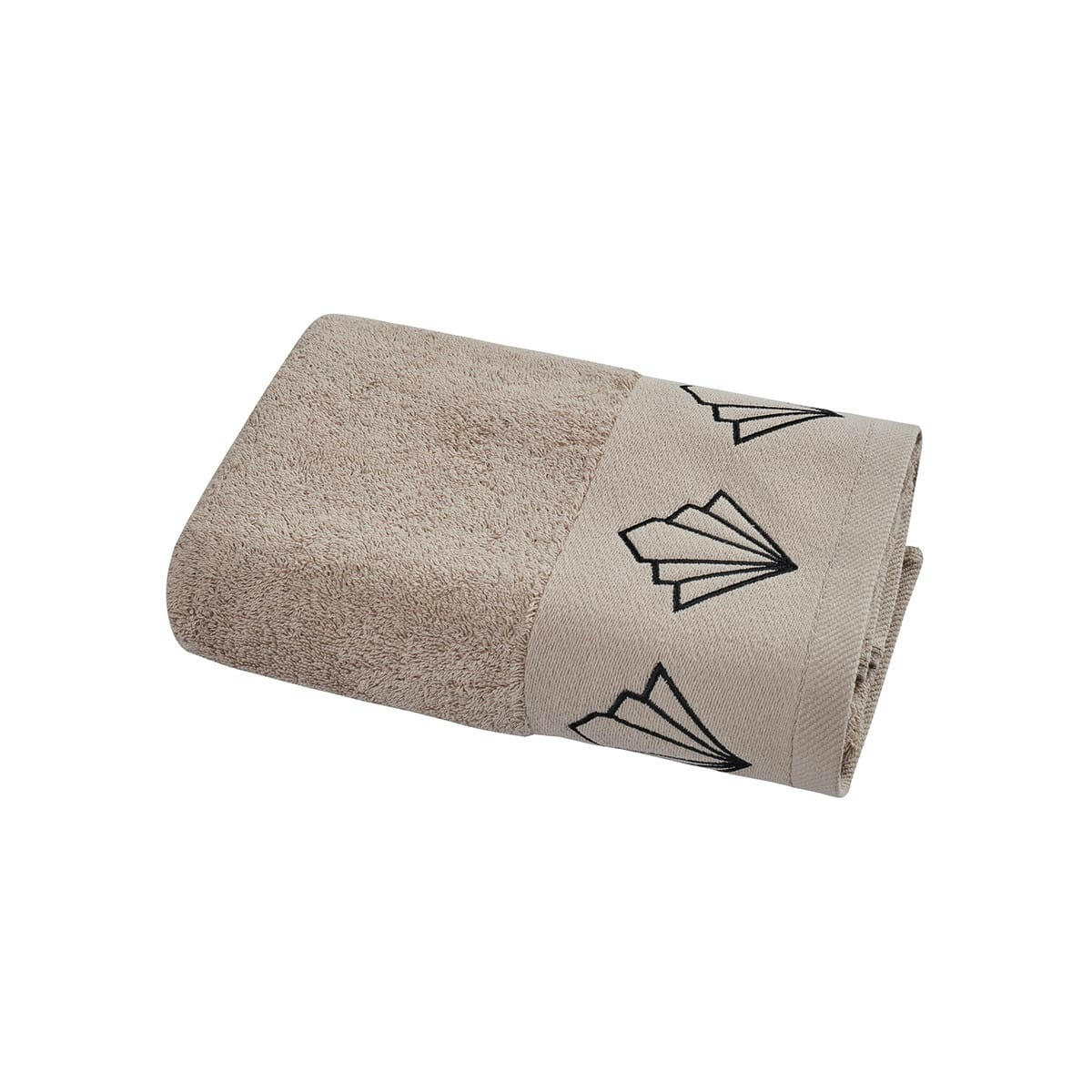 PALIMA - Serviette de toilette en coton Sable 50x100 cm