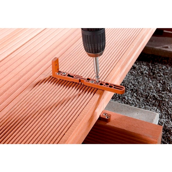 Deckverbinder »6973000«, Kunststoff, braun, 10 Stück
