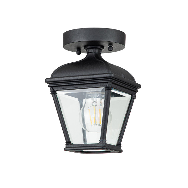 Lampa sufitowa zewnętrzna Bayview czarna 1 x E27 x 60W IP44 Elstead