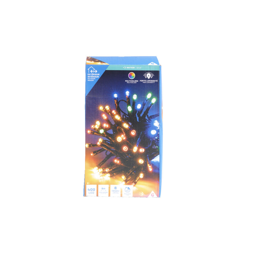 Guirlande lumineuse extérieur 400LED cluster multicolore 8m