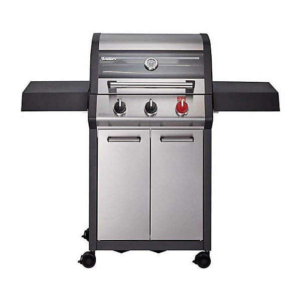 ENDERS - Barbecue Monroe Pro X3S Turbo - 3 brûleurs dont 1 Turbo Zone - 2 tablettes - Couvercle avec fenêtre - 11,2 kW