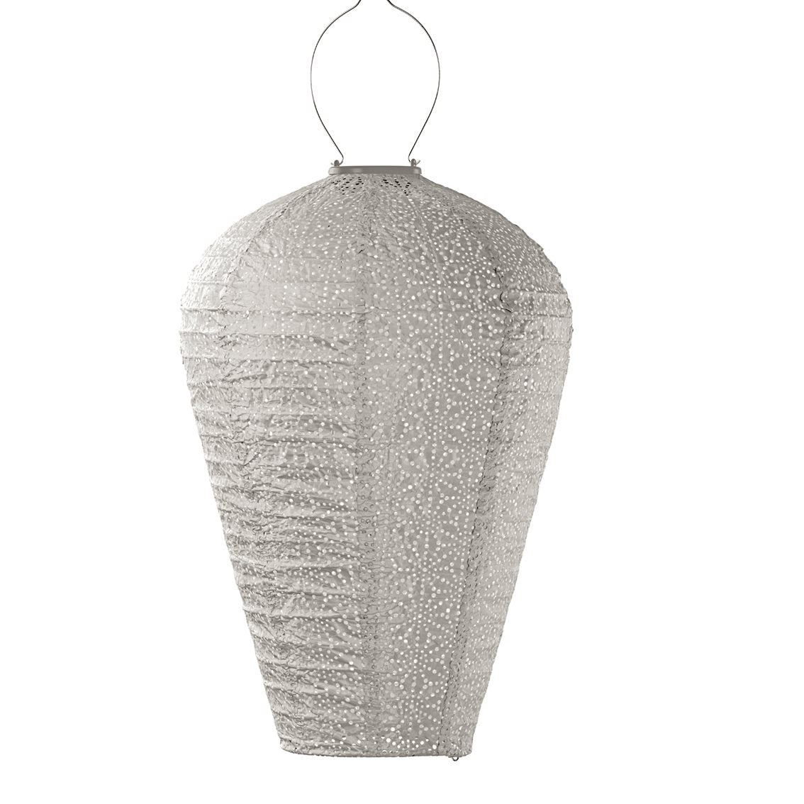Lumiz solar lampion - sashiko balloon - xl - licht taupe