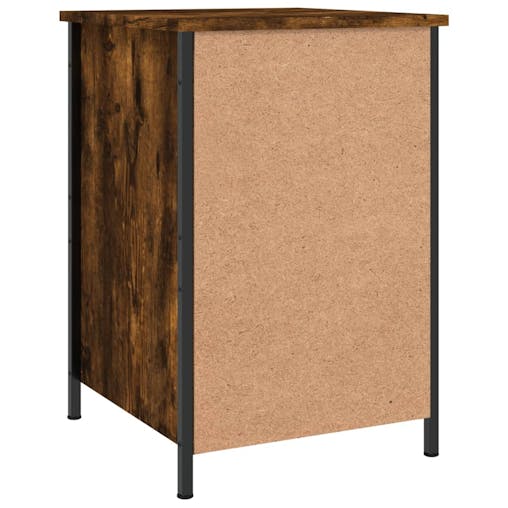 NNEVL Bedside Cabinets 2 pcs Smoked Oak 40x42x60 cm Engineered Wood