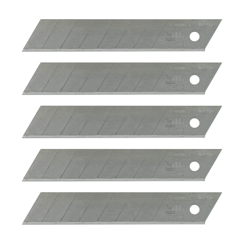 Lame pour cutter 18 mm 5 pièces STANLEY