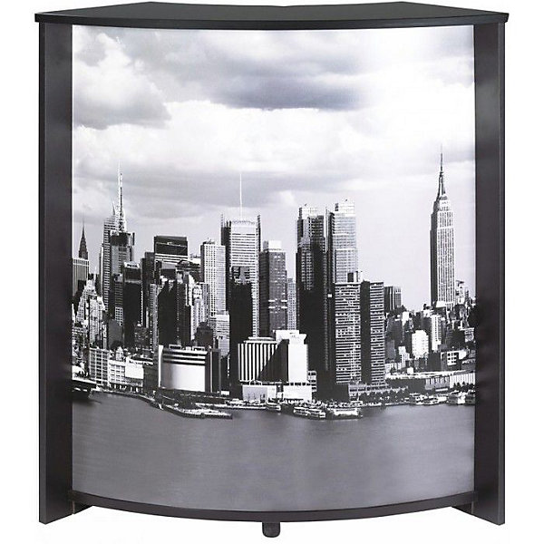 Meuble comptoir bar Manhattan 508 Noir 96x45x105 cm
