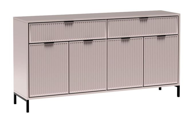 Komoda LINK LS-1kaszmir 165 cm RYFLOWANE FRONTY