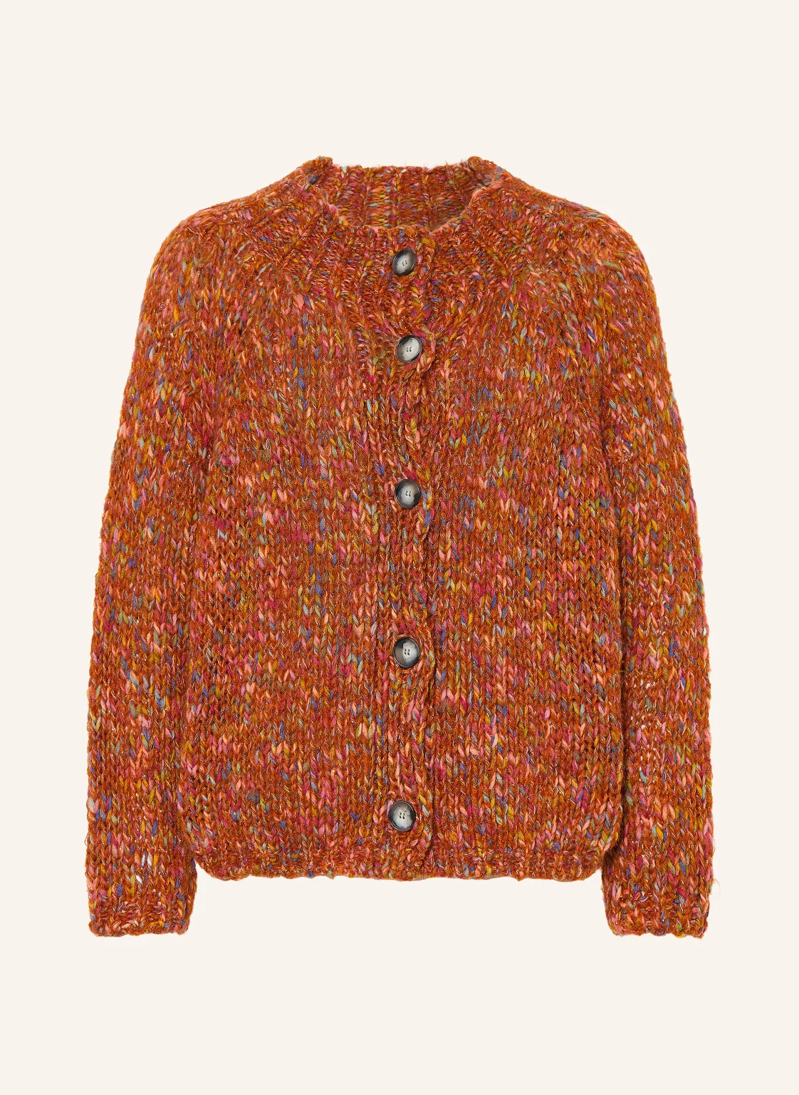 Rich & Royal Strickjacke mit Glitzergarn