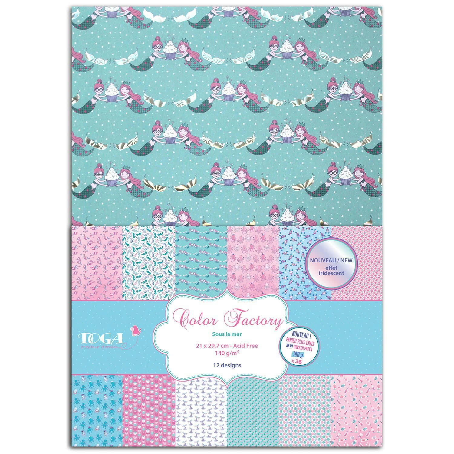 - Lot de 36 feuilles a4 imprimées sous la mer